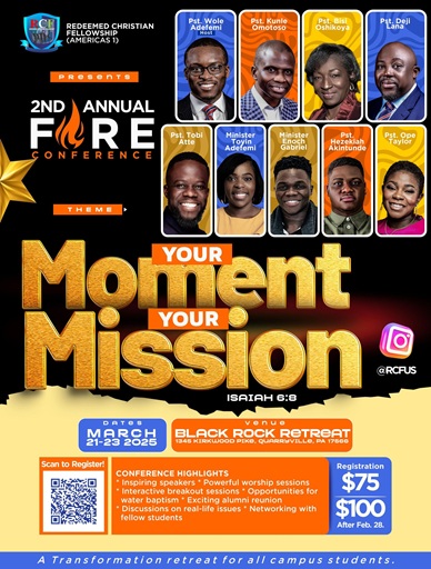 FIRE 2025 — Your Moment Your Mission flyer