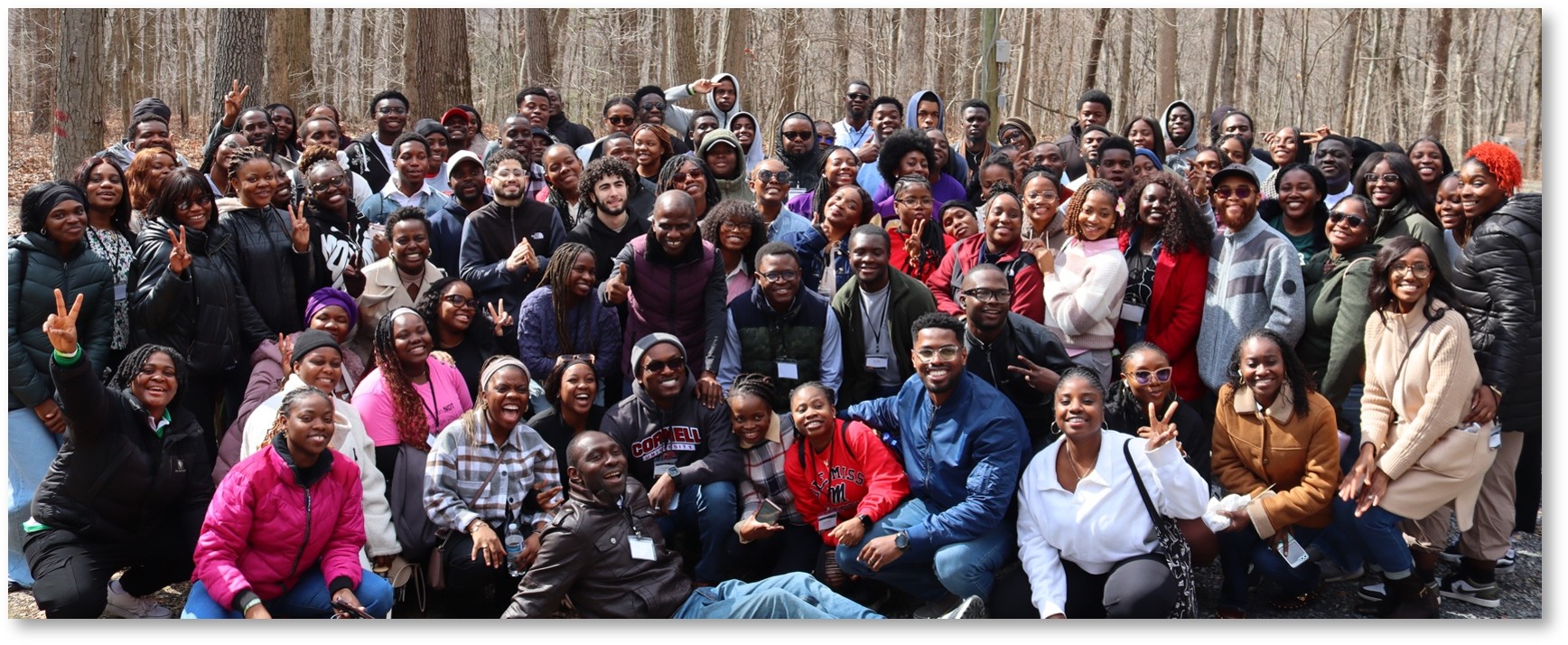 RCF students gathered together at a national retreat