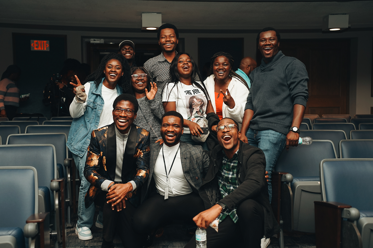 RCF students laughing together after a fellowship gathering
