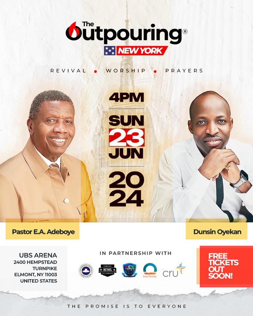 The Outpouring NY — Revival, Worship, Prayers flyer