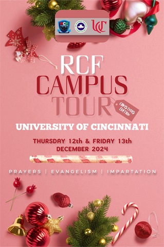 RCF Campus Tour — University of Cincinnati flyer