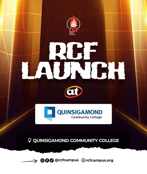 RCF Launch — Quinsigamond Community College flyer