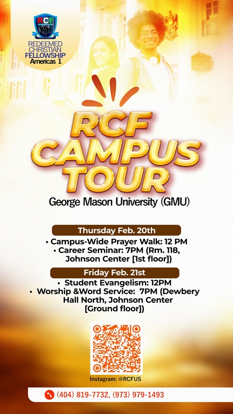 RCF Campus Tour — George Mason University flyer
