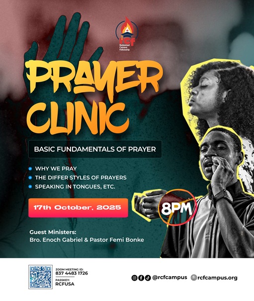 Prayer Clinic — Basic Fundamentals of Prayer flyer