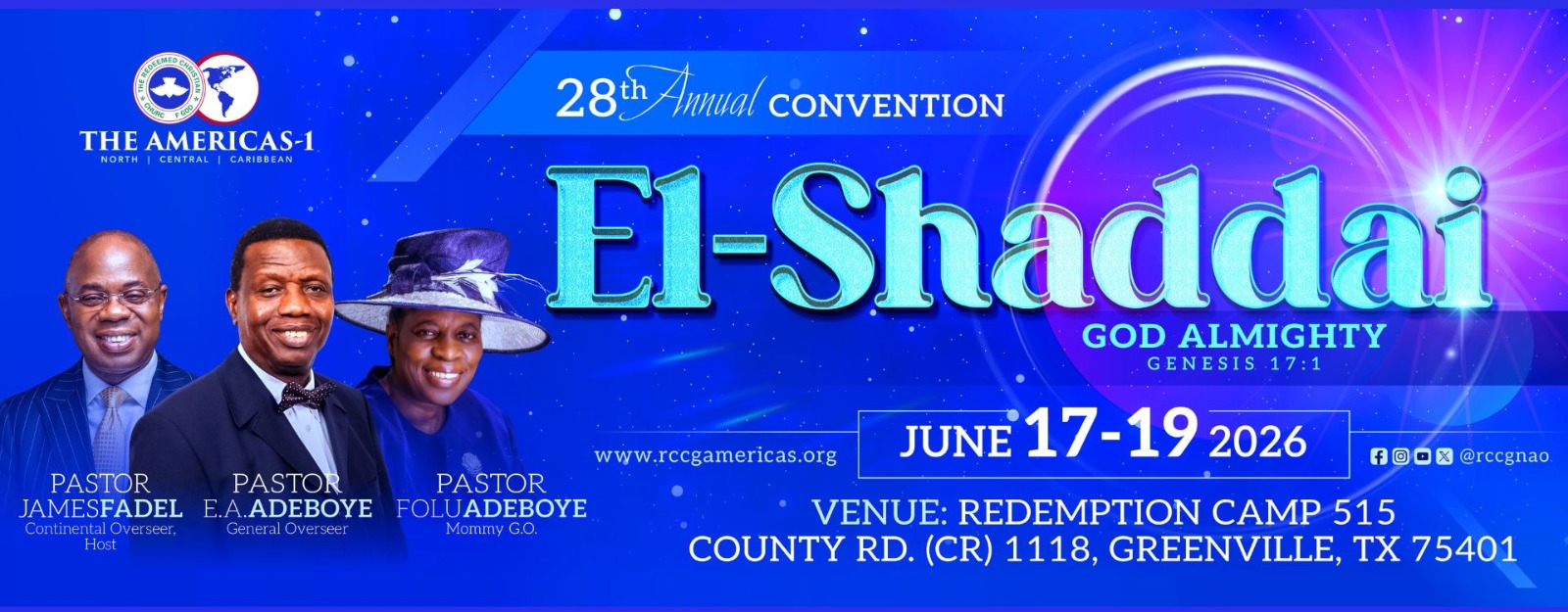 28th Annual Convention — El-Shaddai flyer